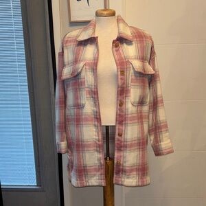 Banana Republic Plaid Shacket Small/Medium
